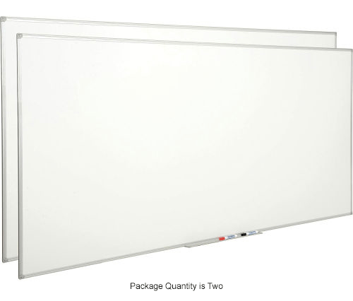 Melamine Dry Erase Whiteboard - 4' x 8' - Double Sided - Pack of 2
																			