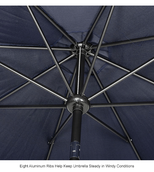  Global Industrial Outdoor Umbrella, 8-1/2', Blue
																			