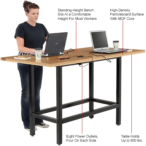 Desk High Top Table Dimensions Interion® Standing Height Table