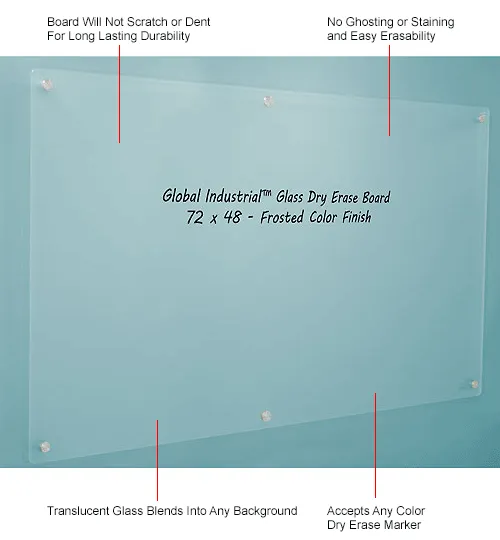 Clear Dry Erase Glass Board with Dry Erase Marker, Many Sizes, Dry Erase  Board