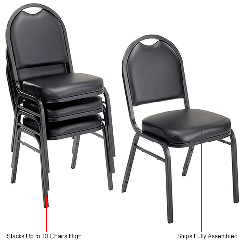 Banquet Chair - Vinyl - 2in Seat - Black
																			