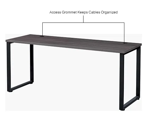 72 inch store black desk