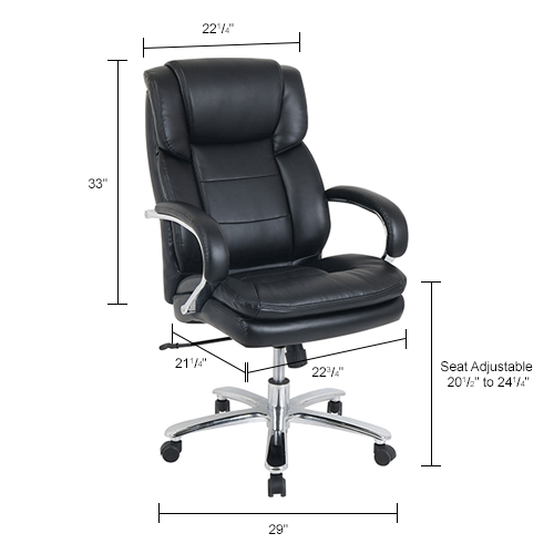 Interion® Antimicrobial 24 Hour Chair With High Back & Fixed Arms ...