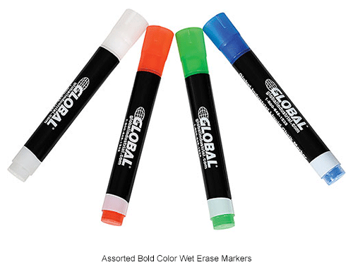 Wet Erase Chalk Markers - Pack of 4
																			