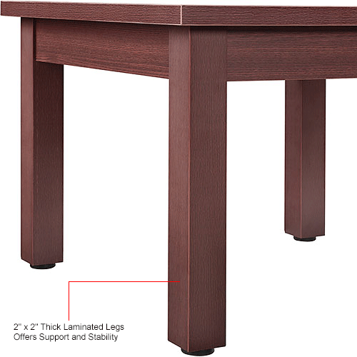 Interion® Wood End Table 24" x 24" Mahogany