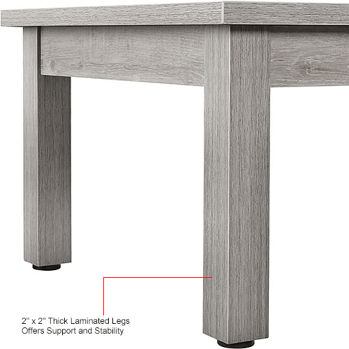 Interion® Wood Coffee Table 48" x 24" Gray