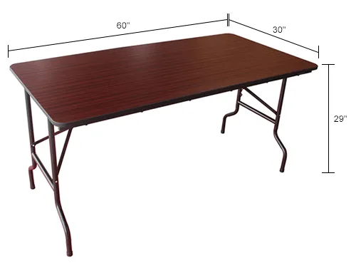 8 foot wood online folding table