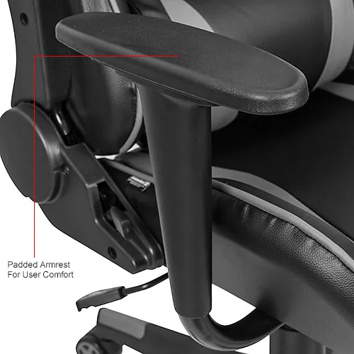 Gaming chair discount with padded armrest