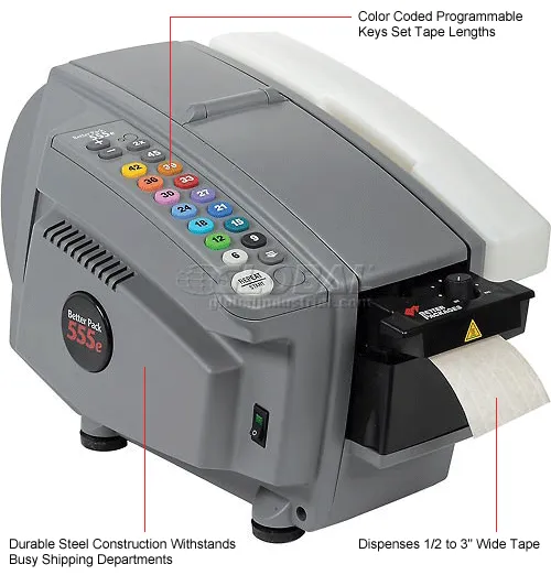 Better Packages BP-555ES Electronic Kraft Tape Dispenser For 1/2