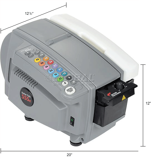 Better Packages BP555ES Electronic Kraft Tape Dispenser For 1/2"3"W Tape