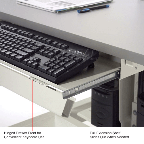 locking keyboard drawer