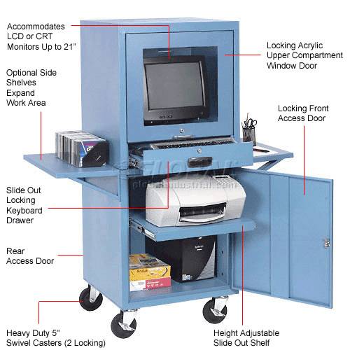 Computer Furniture Computer Cabinets Global Industrial 8482