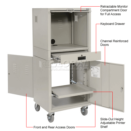 Computer Furniture Computer Cabinets Global Industrial 8482