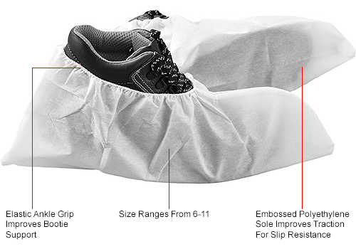 skid resistant shoe covers