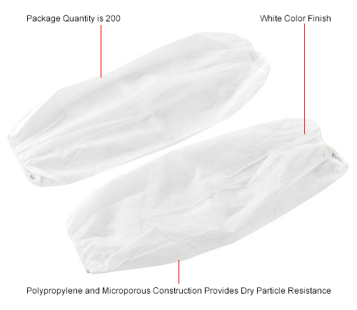 Polypropylene Disposable Sleeves, 18", 200 Sleeves/Case
