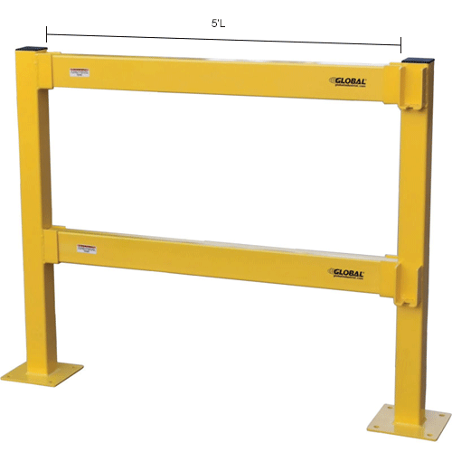 Safety Guards & Protectors Guard Rails Global Industrial™ 5'L Lift