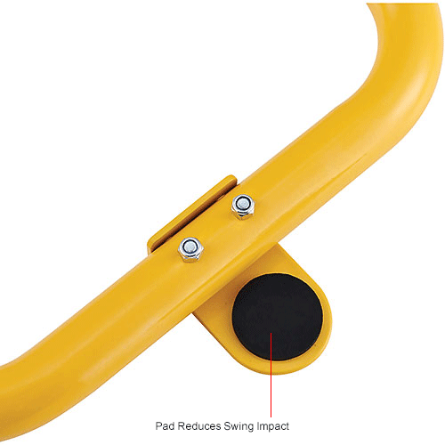 Global Industrial™ Adjustable Safety Swing Gate, 24"40"W Opening, Yellow