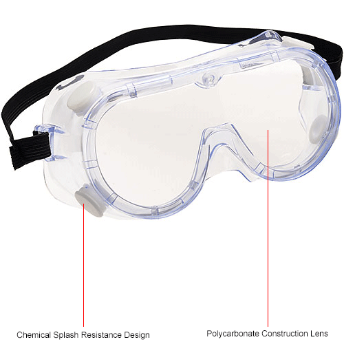 Global Industrial&#8482; Safety Goggle, Indirect Vent