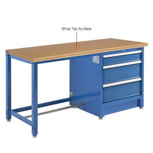 Global Industrial Divider Kit for 5H Drawer of Modular Drawer Cabinet 30Wx27D, Blue