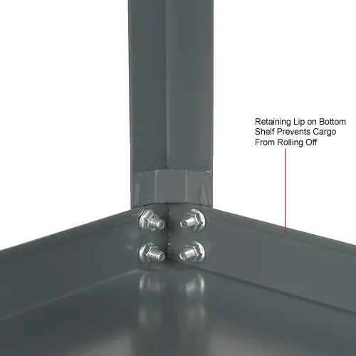 Global Industrial™ Service Cart w/2 Shelves, 1200 lb. Capacity, 60"L x