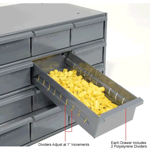 Durham Steel Storage Parts Drawer Cabinet 031-95 - 24 Drawers