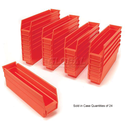 Load Capacity 5-3/8" Deep Yellow Polymer Hopper Stacking B... Akro-Mils 10 Lb 