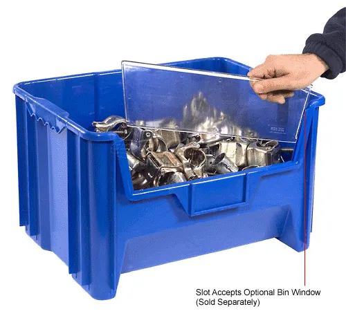 Global Industrial™ Plastic Hopper Bin, 15-1/4