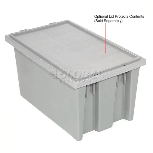 Global Industrial™ Plastic Stack & Nest Storage Container