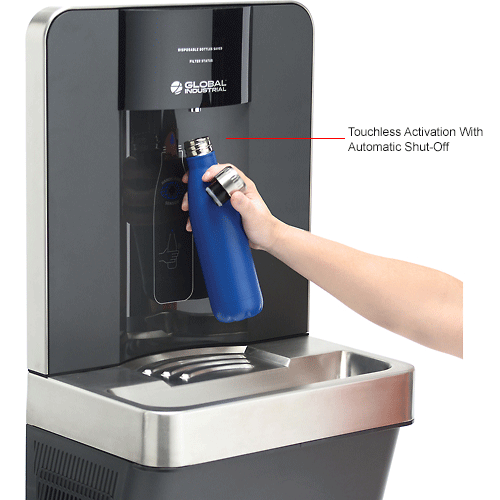 Refrigerated Water Bottle Refilling Station, Filtered, by Global
