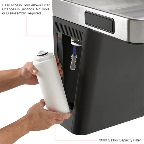 Bi-Level Refrigerated Bottle Filling Station, Filtered, by Global