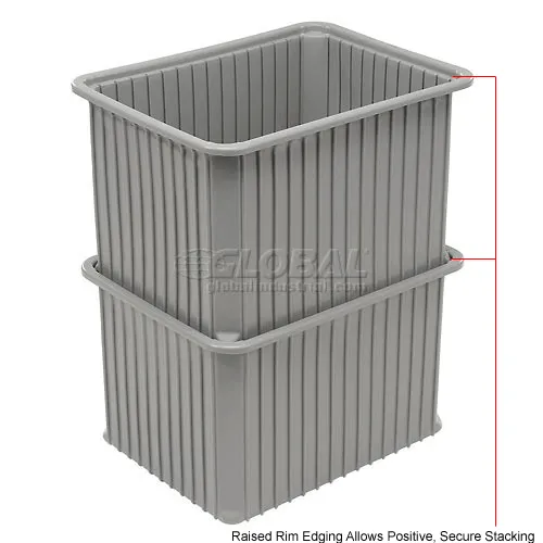 Dandux® Dividable Stackable Plastic Box, 22-1/2
