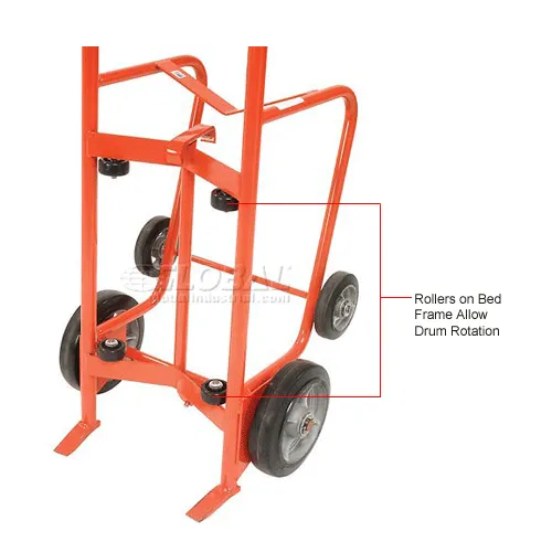 Wesco® Drum Truck with 2 Wheels 240003 for 30, 55 & 85 Gallon