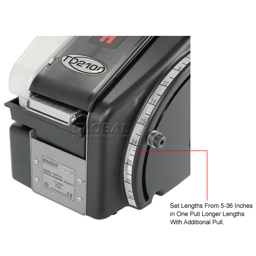 Marsh® Manual Kraft Tape Dispenser W/ Heater For 1"3"W Tape