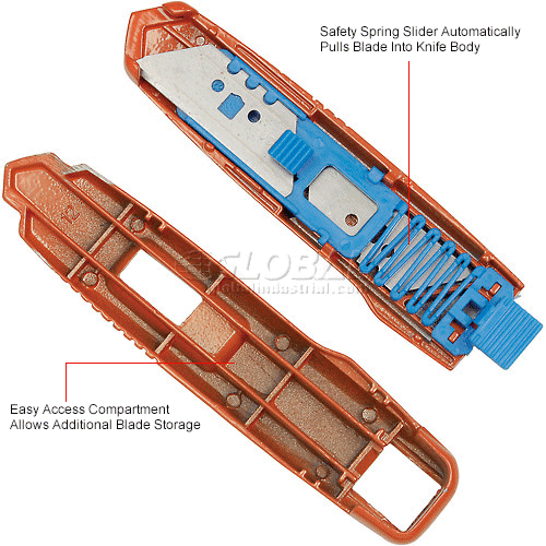 Corrugated Boxes & Cartons Box Cutters SelfRetracting Aluminum
