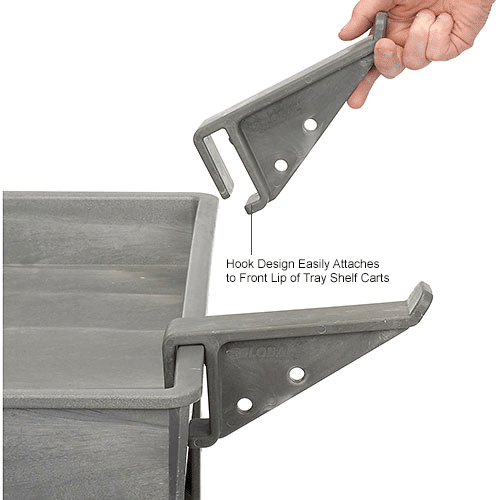 Global Industrial™ Ladder Hook For Industrial Utility Carts, 2/Pack 800303