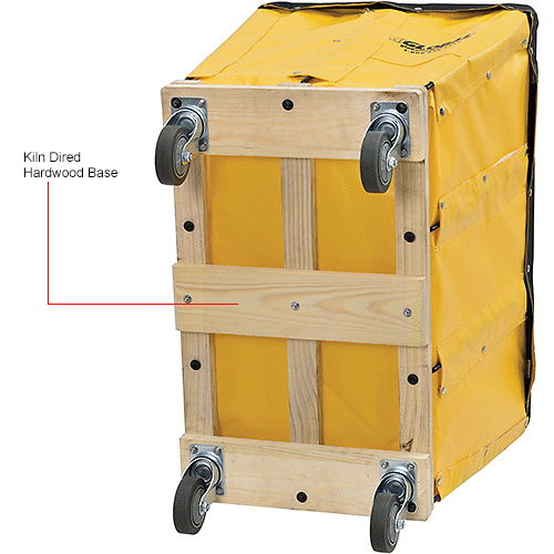 Global Industrial™ KD, 8 Bushel, Yellow Vinyl Basket Bulk Truck