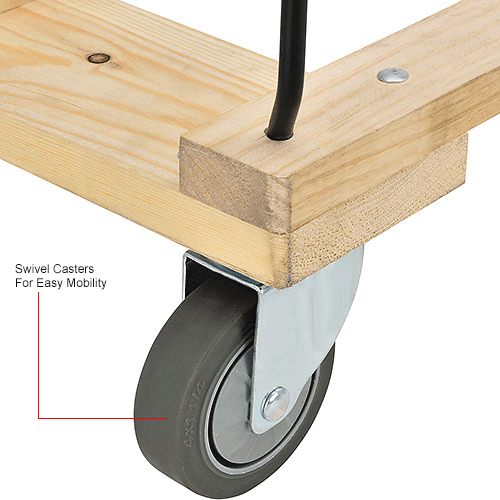 Global Industrial™ KD, 12 Bushel, Yellow Vinyl Basket Bulk Truck