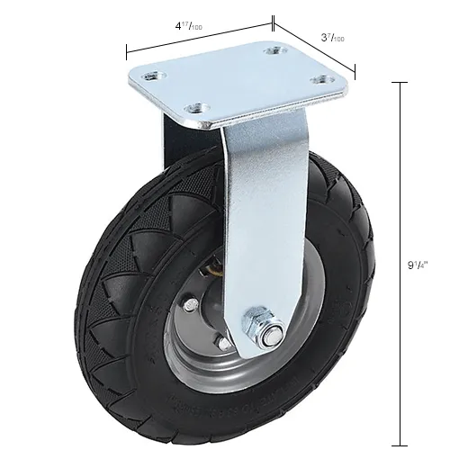 Global Industrial Camión de plataforma con plataforma de acero, ruedas  neumáticas de 8, 36 x 24, 1200 Lb. Capacidad