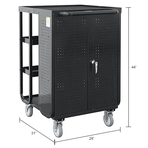 Global Industrial™ Steel Receiving Cart w/ 4 Shelves, 28