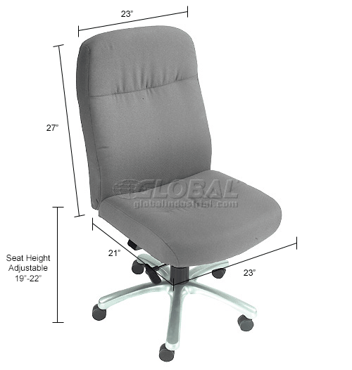 Chairs Big & Tall Interion® Big and Tall Chair Fabric High Back