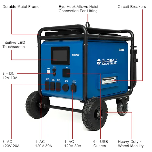 Expandable Portable 5000W Power Station 5050Wh