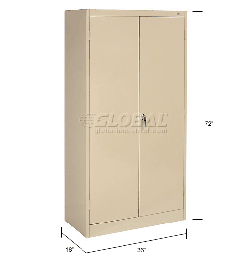 Tennsco Combination Metal Storage 1472SND 36x18x72 Sand
