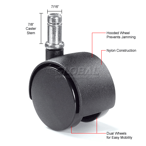 nylon chair casters