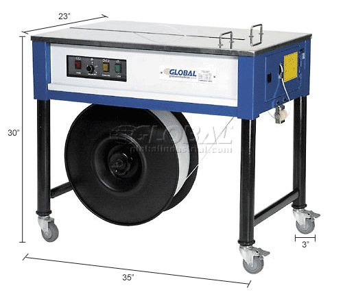 Strapping Machine With One Roll of Polypropylene Strapping