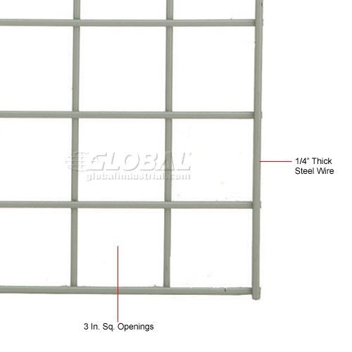 Global Industrial™ Wire Mesh Deck, 96"W x 48"D