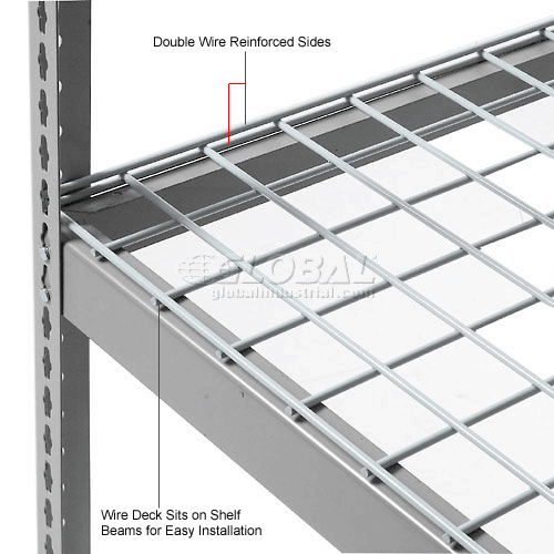 96"W X 48"D 1/4" Thick Wire Mesh Deck 