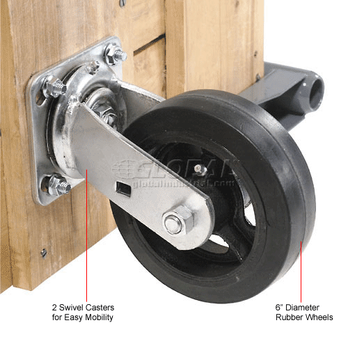 Global Industrial™ Hardwood Deck Platform Truck 60 x 30 2000 Lb ...