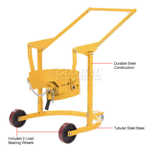 Global Industrial™ Mobile Drum Carrier for 55 Gallon Steel Drums 800