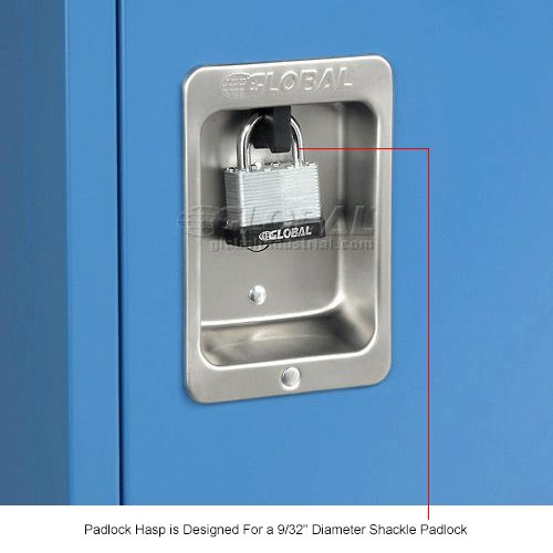 Infinity™ Locker Double Tier 12x15x36 6 Door Assembled Blue
																			