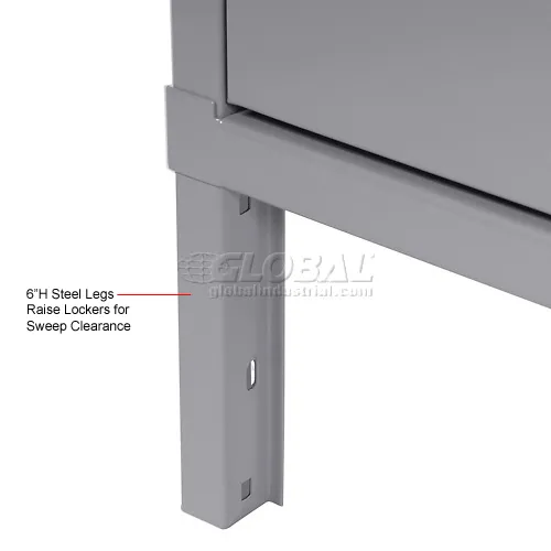 Tennsco® 6-Tier 6 Door Box Locker w/ Legs, 12